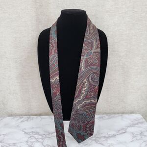 Peacock Vintage Italian Silk Paisley Patterned Necktie Men's Tie